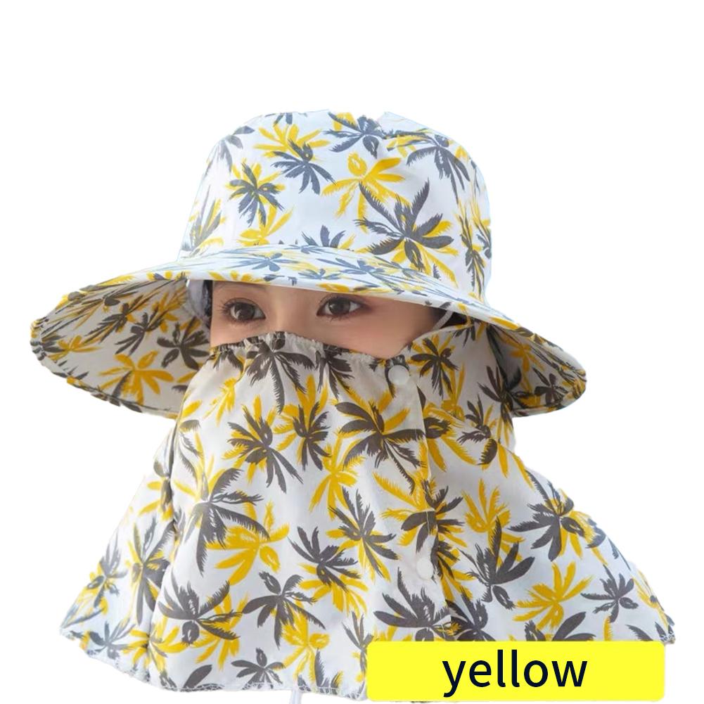 thumbnail image 5 of Ruifaya Sombrero de ala ancha grande para mujer, con solapa para el cuello, protector solar para exteriores, anti-UV para verano, 5 of 7