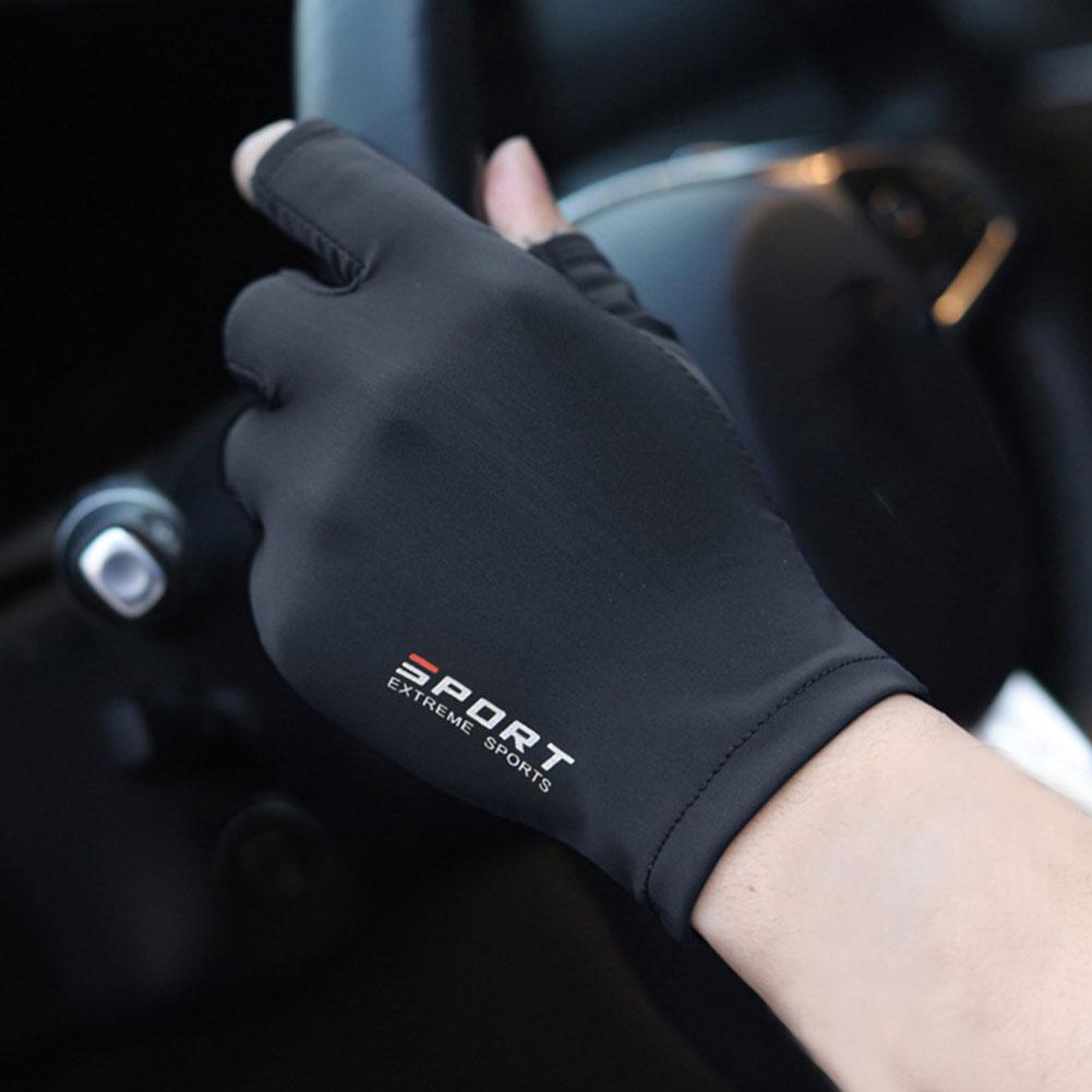 thumbnail image 4 of Wartleves Guantes deportivos de ciclismo Guantes de protección para carreras Transpirables Hielo Anti-UVღ Seda, 4 of 7