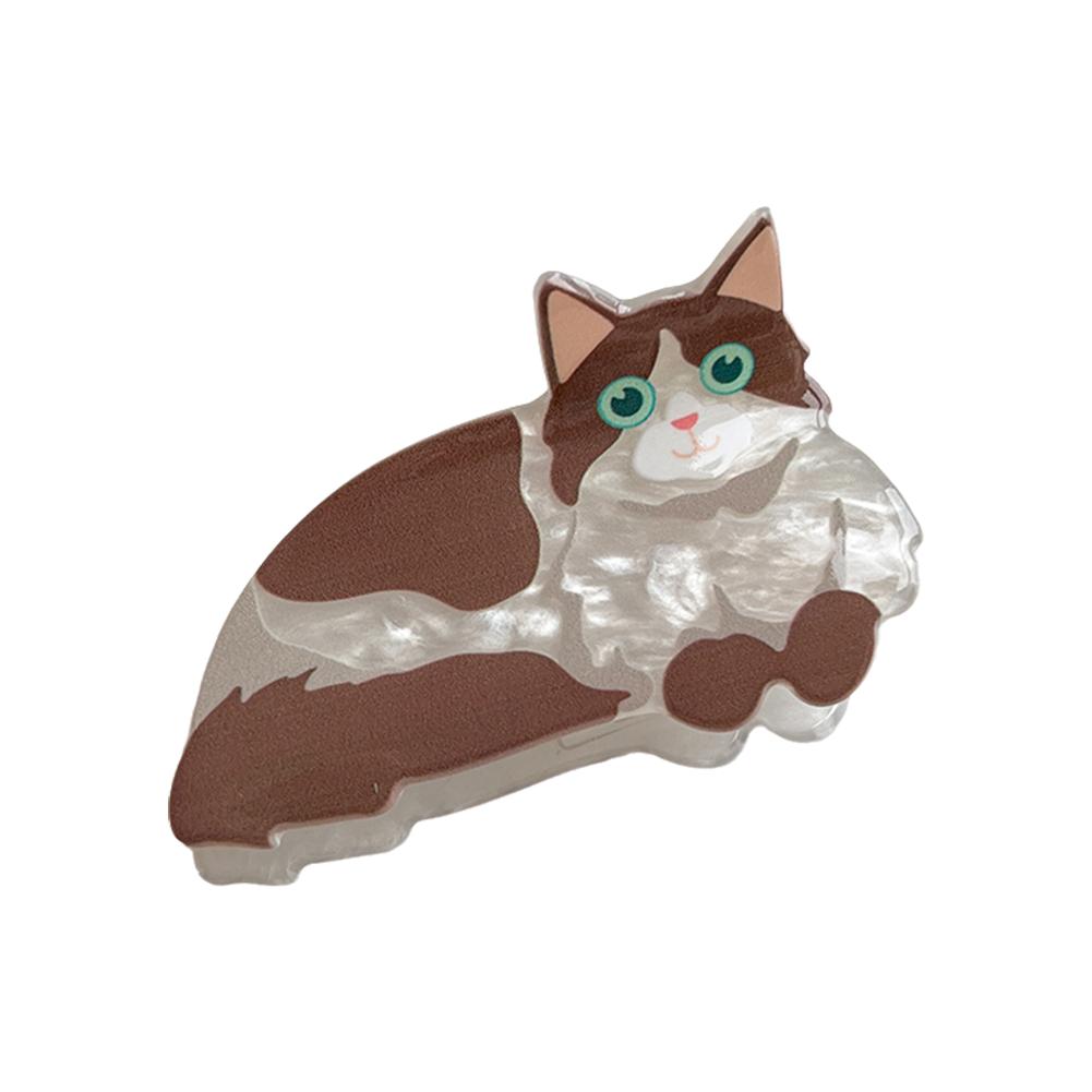 thumbnail image 5 of SGACAI Lote de 9 pinzas para el pelo con diseño de gato, gatito de la suerte, estilo hipster, estilo femenino, 5 of 7