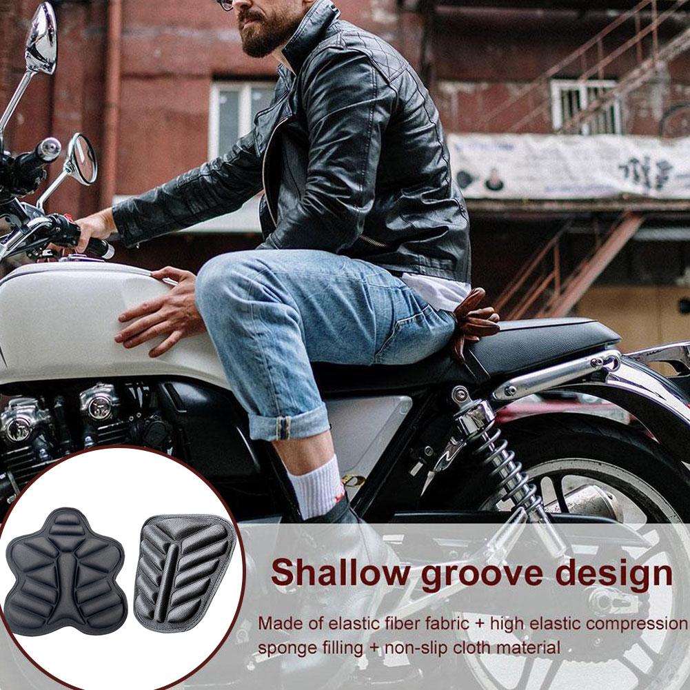 thumbnail image 3 of SGACAI Almohadilla de gel para asiento de motocicleta con absorción de impactos, cómoda para conductor y pasajero, 3 of 7