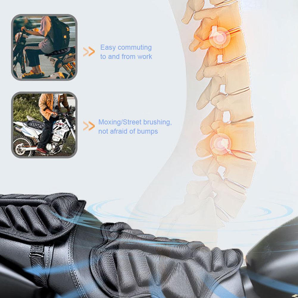 thumbnail image 2 of SGACAI Almohadilla de gel para asiento de motocicleta con absorción de impactos, cómoda para conductor y pasajero, 2 of 7