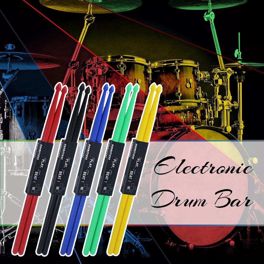 thumbnail image 4 of SGACAI Baquetas de plástico de colores para batería de jazz, batería electrónica, práctica, U0, 4 of 7