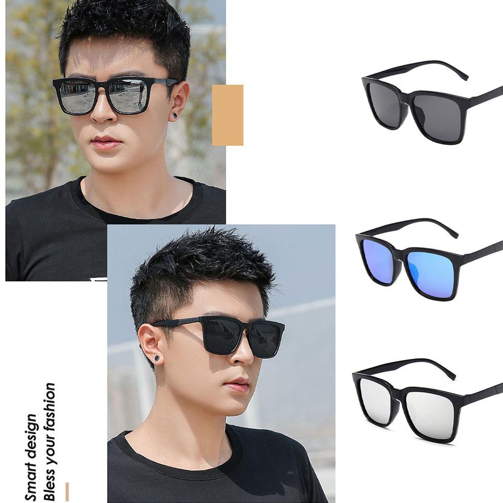 thumbnail image 3 of Ruifaya Gafas de sol cuadradas de montura grande para hombre, gafas de diseñador de marca, gafas de moda para conducir para hombre, 3 of 7