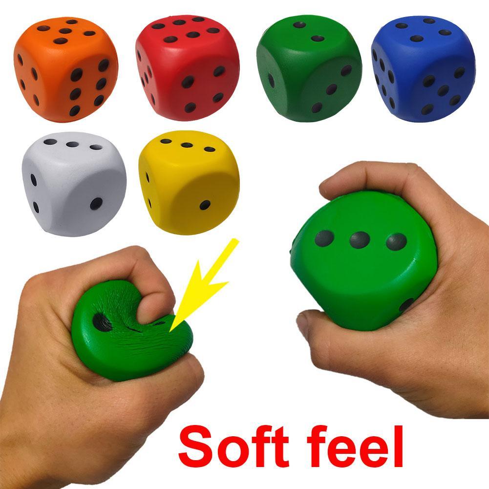 thumbnail image 2 of Ruifaya Dados grandes de PU para juegos de entretenimiento, dados numéricos, juguete para apretar para niños✨y, 2 of 7