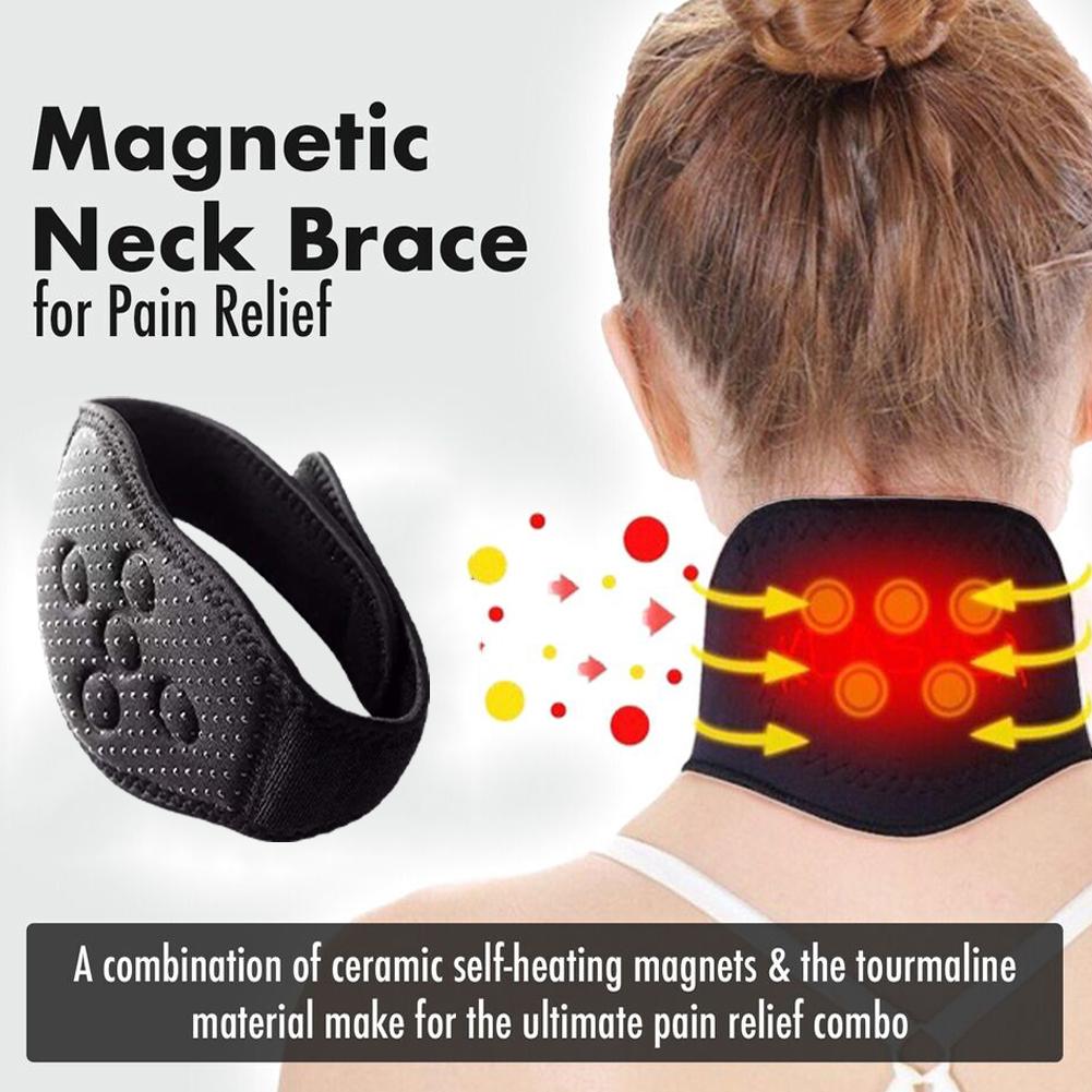 thumbnail image 3 of SGACAI Collarín de soporte magnético para el cuello con calefacción automática, almohadilla térmica para aliviar el dolor, USNEW, 3 of 7