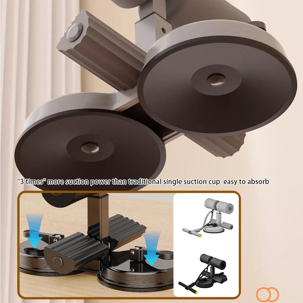 thumbnail image 2 of SGACAI Soporte para pies para barra de abdominales, equipo portátil para ejercicios de abdominales, con 2 ventosas fuertes y soporte para pies ajustable, para hombres y mujeres, ejercicios abdomina, 2 of 7