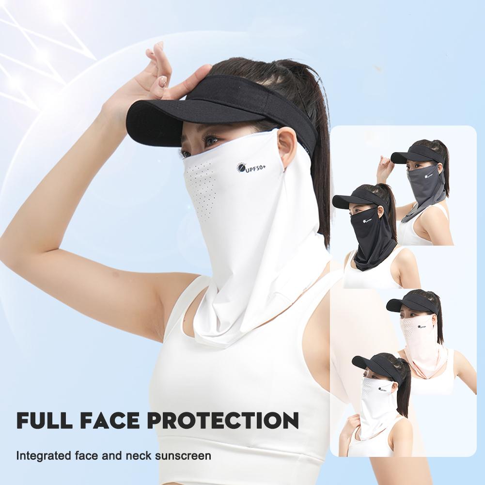 thumbnail image 5 of Wartleves Máscara anti-UV transpirable de seda de hielo para todo el rostro, parasol para ciclismo M D1P0 Facial, 5 of 7