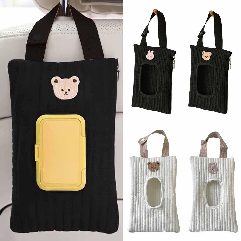 thumbnail image 2 of SGACAI Caja de pañuelos para colgar en el coche, respaldo de silla, bolsa de pañuelos para colgar, dibujos de animales♯, 2 of 7