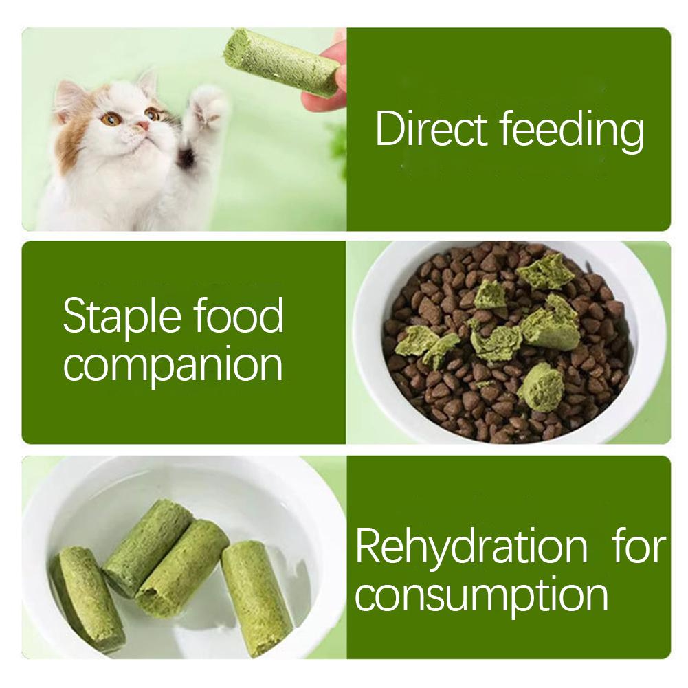thumbnail image 2 of Wartleves 10-100x Palitos de hierba para gatos Snacks para mascotas Comida para gatos de todas las edades Limpieza de dientes, 2 of 7
