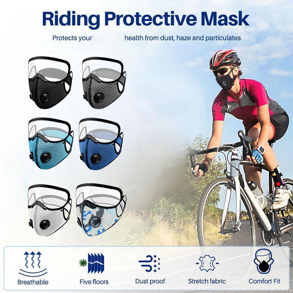 thumbnail image 4 of SGACAI Máscara de ciclismo Máscara protectora para montar a caballo Filtro de lente protectora desmontable F0, 4 of 7