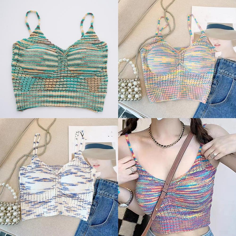 thumbnail image 2 of SGACAI Camisola de punto con cuello en V para mujer, novedad de verano de 2024, camisetas ajustadas para mujer, Hot G9, 2 of 7