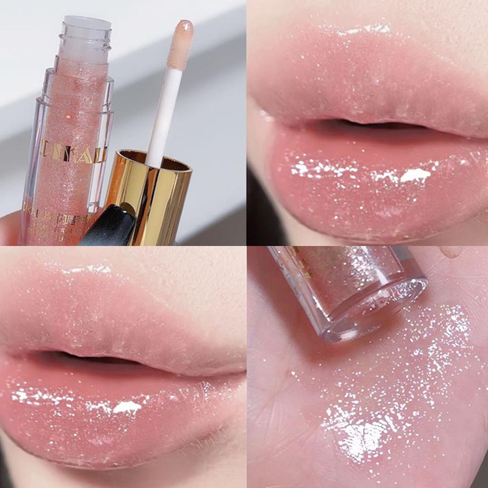 thumbnail image 5 of Ruifaya Brillo labial líquido Shimmer Glitter, 5 colores, brillo labial brillante, diamante❄, 5 of 7