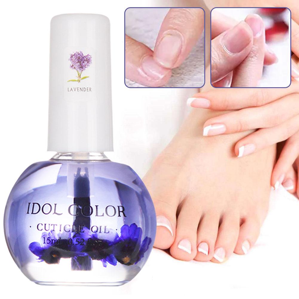 thumbnail image 2 of Wartleves Aceite para cutículas de uñas de 15 ml con aceite nutritivo de flores secas Tratamiento suavizante E3R9, α, 2 of 7