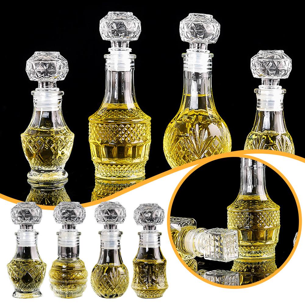 thumbnail image 3 of SGACAI Botella dispensadora de vidrio transparente de 50 ml Botella de vino pequeña Divisor de prueba п, 3 of 7