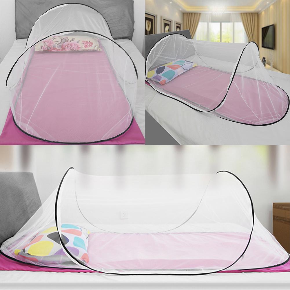 thumbnail image 2 of Wartleves Cama plegable portátil para bebé, mosquitera de poliéster, cama para dormir para estudiantes, 2 of 7