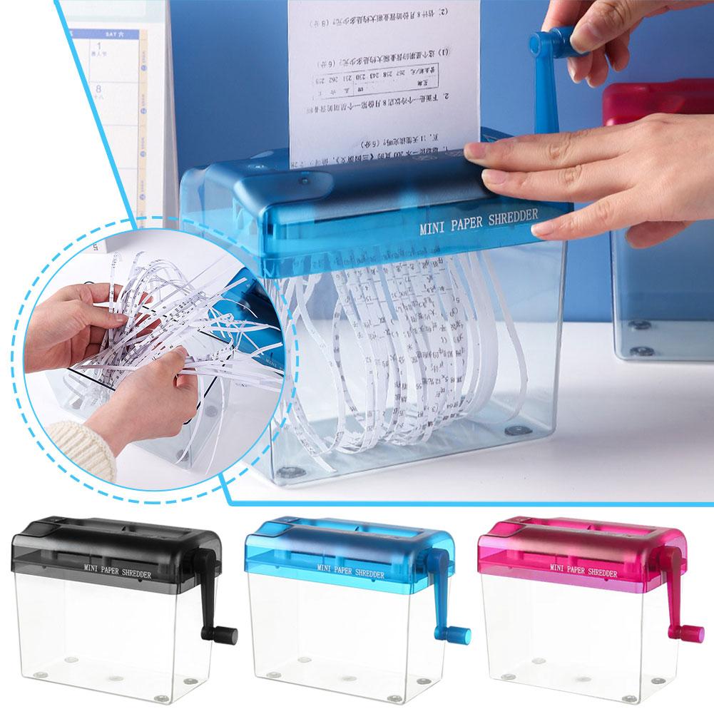thumbnail image 4 of Wartleves Mini trituradora de papel portátil para el hogar, trituradora manual D Heat, 4 of 7