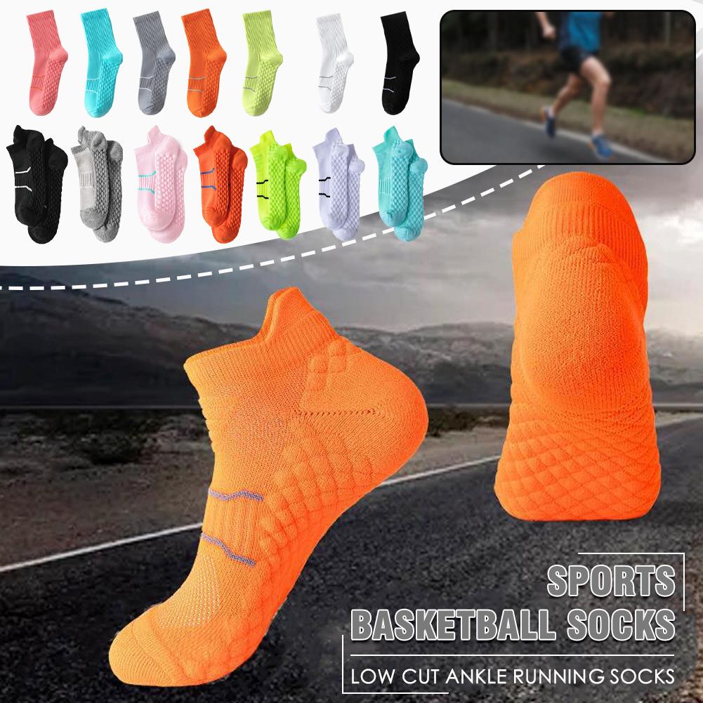 thumbnail image 2 of Wartleves Calcetines profesionales para correr para hombres y mujeres, ciclismo, baloncesto, entrenamiento, Hot C0, 2 of 7