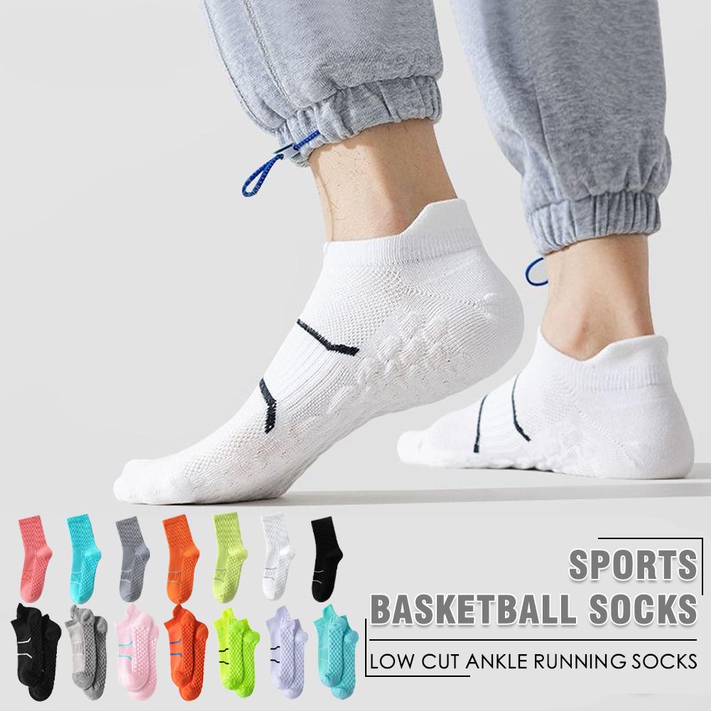 thumbnail image 3 of Wartleves Calcetines profesionales para correr para hombres y mujeres, ciclismo, baloncesto, entrenamiento, Hot C0, 3 of 7
