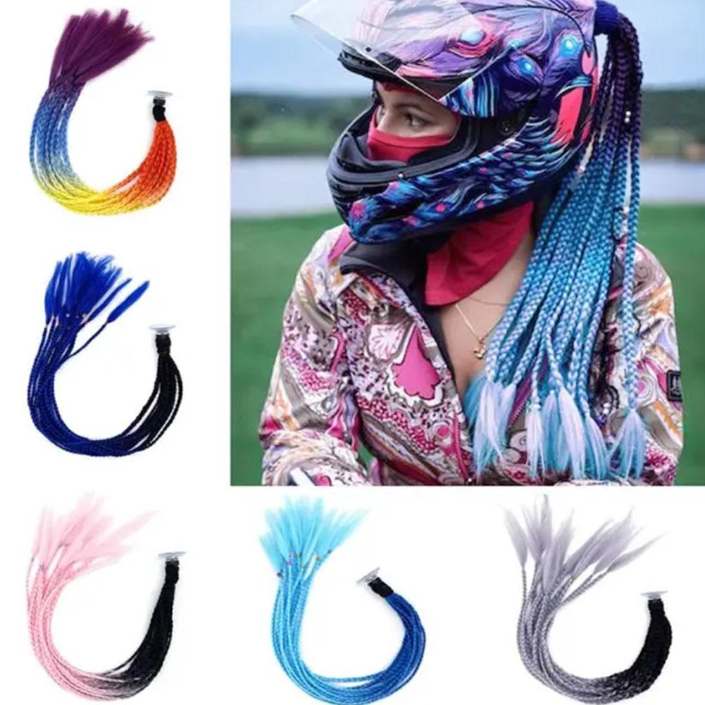thumbnail image 3 of Ruifaya Accesorios decorativos para casco de ciclismo con rastas H7L6FAST, 3 of 7