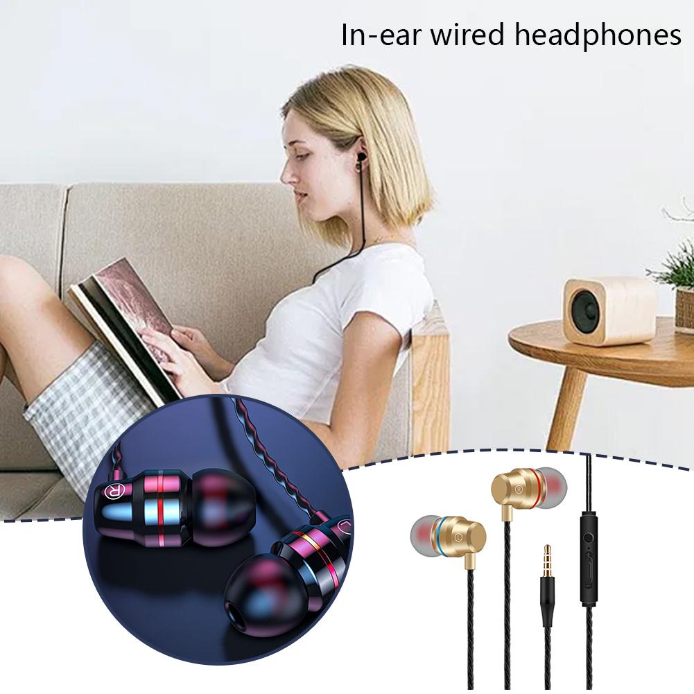thumbnail image 3 of Wartleves Auriculares intrauditivos estéreo con cable y súper graves de alta fidelidad de 3,5 mm, 3 of 7