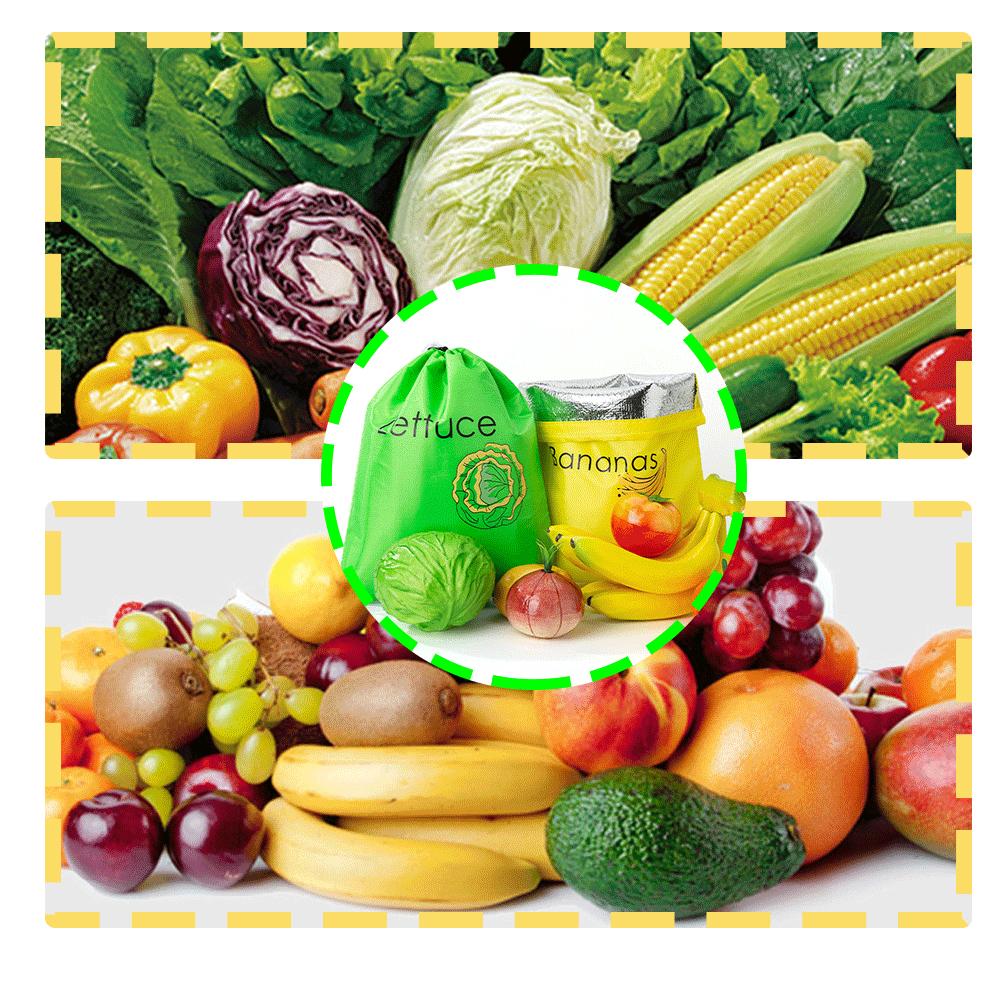 thumbnail image 4 of Wartleves Bolsa de almacenamiento de frutas y verduras de plátano reutilizable con cordón para conservar la frescura, 4 of 7