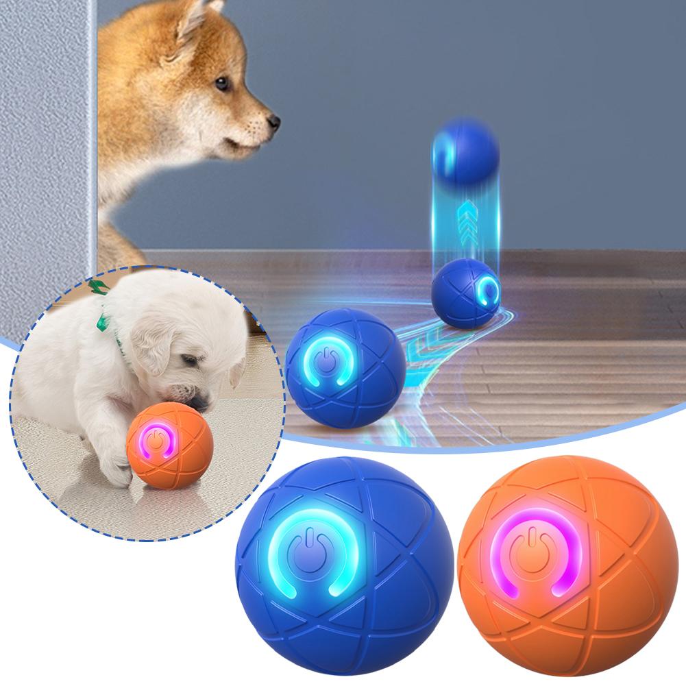 thumbnail image 3 of Wartleves Pelota de juguete inteligente para perros, pelota que rebota y rueda automáticamente, juguete para perros y gatos, 3 of 7