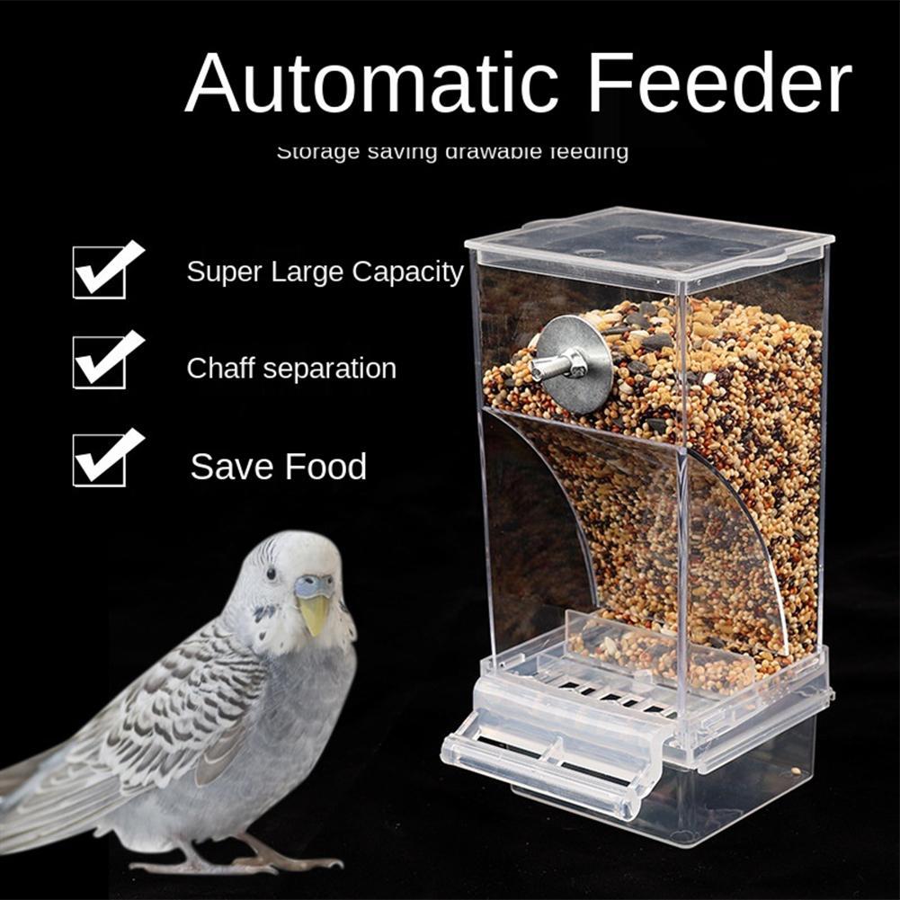 thumbnail image 3 of Wartleves Comedero automático para pájaros, cuenco antimanchas, jaula de alimentación automática para cacatúas O5A1, 3 of 7