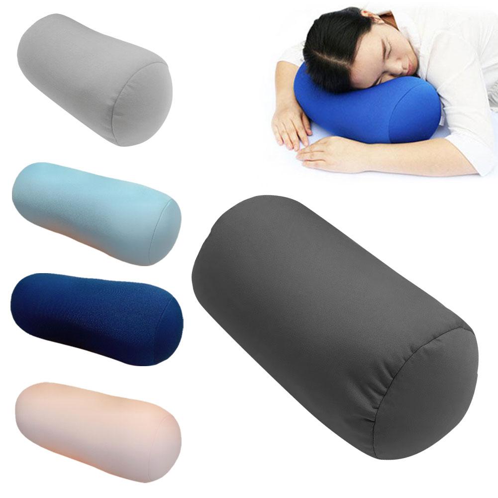 thumbnail image 2 of Wartleves Funda de almohada redonda con soporte para el cuello y el cuerpo durante el embarazo, almohada cilíndrica, 2 of 7