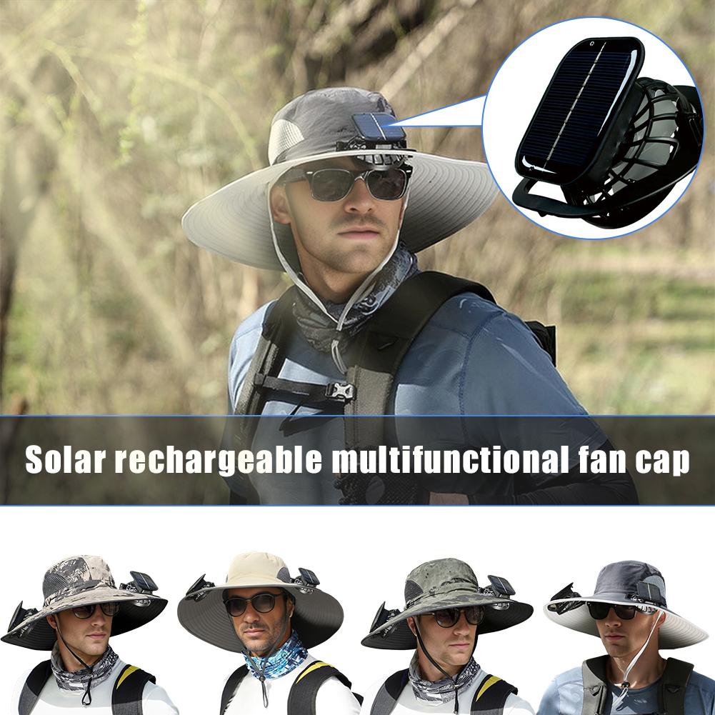 thumbnail image 4 of SGACAI Sombrero solar recargable con ventilador solar para pesca, protector solar anti-UV y ODOF, 4 of 7
