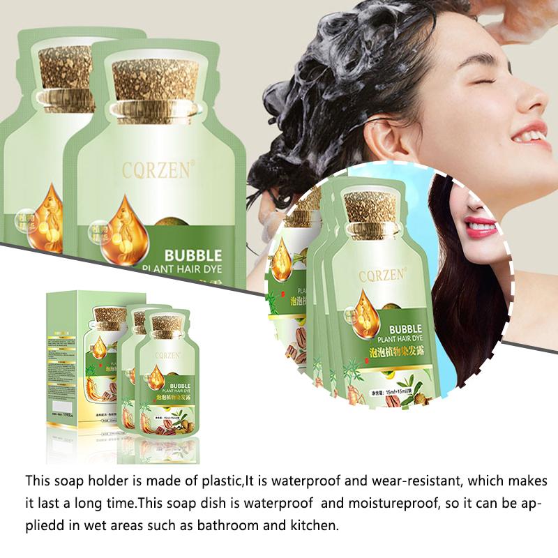 thumbnail image 2 of Ruifaya Tinte para cabello de plantas naturales, nuevo tinte para cabello Botanical Bubble, 20 ml x 10 paquetes Shas Z1N, 2 of 7