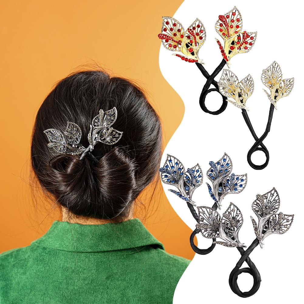 thumbnail image 2 of SGACAI Rizador de pelo perezoso para mujer, pinza para el pelo con forma de mariposa, accesorios para moños, 2 of 7