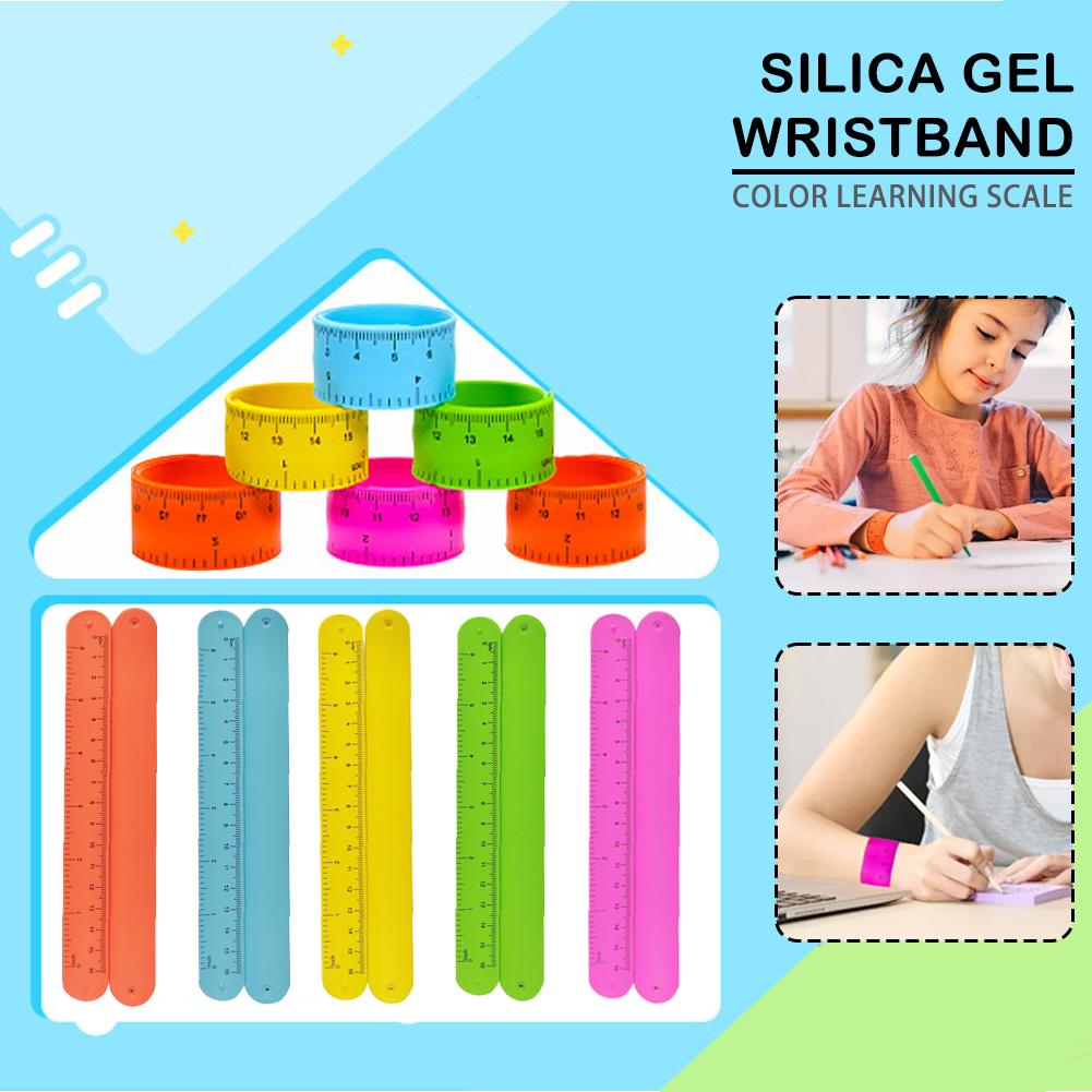 thumbnail image 2 of Ruifaya Pulseras de silicona con regla y escala de colores para niños. S0S2 XN, 2 of 7