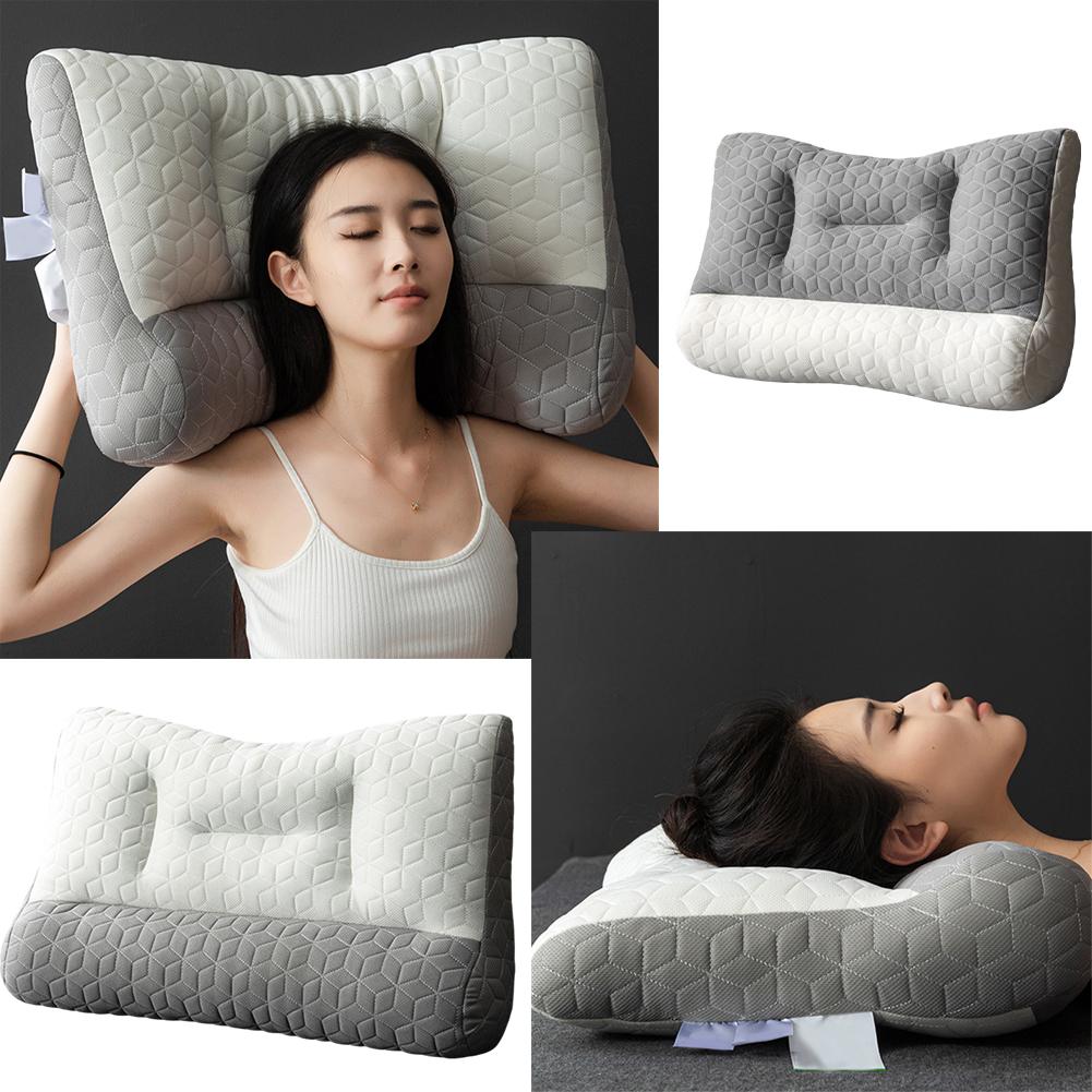 thumbnail image 4 of Ruifaya Almohada ergonómica para dormir profundamente Proease de JHIALG, almohada Proease para apnea del sueño, almohada Proease para dormir profundamente, almohada ortopédica cervical Proease, 4 of 7