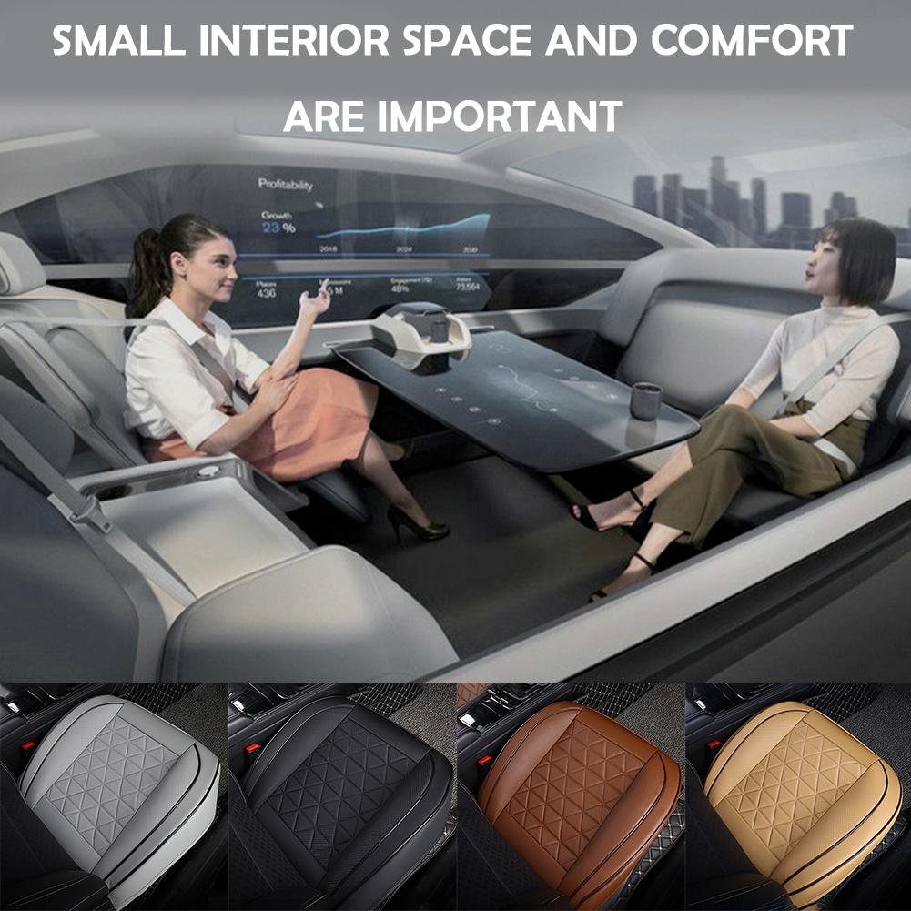 thumbnail image 3 of Wartleves Funda de asiento de coche de piel sintética, cojín para asiento de coche, protector de asiento de automóvil, bonito E6, 3 of 7