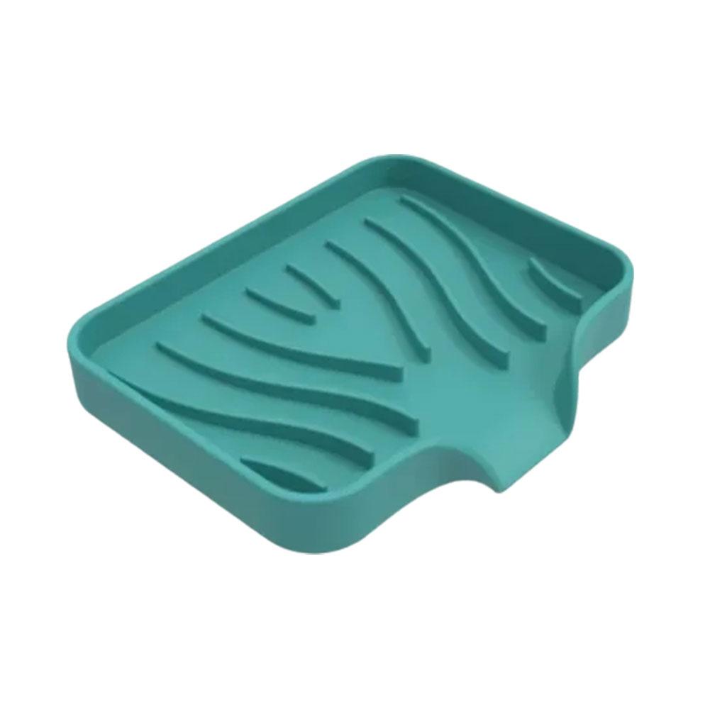 thumbnail image 4 of Ruifaya Jabonera de silicona para baño, soporte para almacenamiento, bandeja para platos, escurridor, BZ4Y6 SYUS, 4 of 7