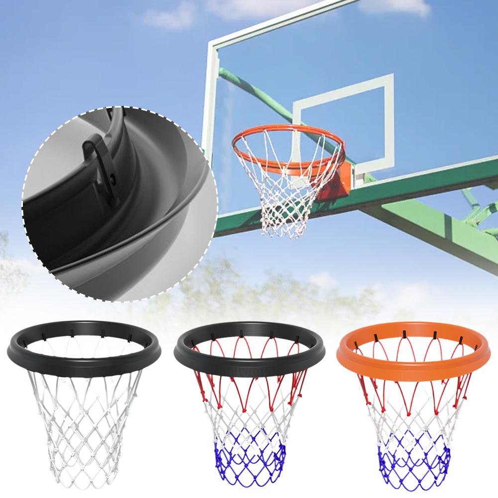 thumbnail image 2 of Ruifaya Red de baloncesto portátil para interior y exterior, red de aro de baloncesto, sistema de lanzamiento y fijación de aro sin marco de fácil instalación, liviana, 2 of 7