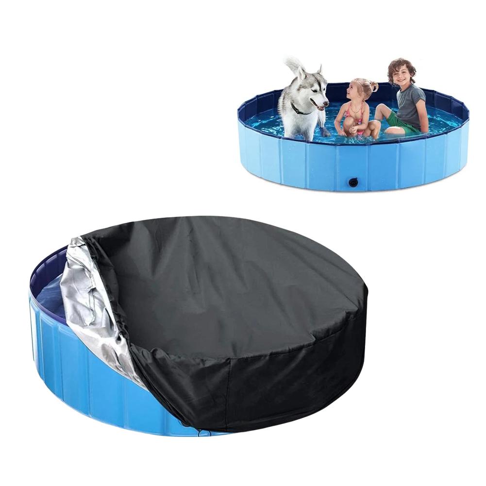 thumbnail image 4 of Wartleves Piscina plegable para perros con cubierta de piscina redonda Cubierta de piscina plegable para perros y mascotas Lote R0, 4 of 7
