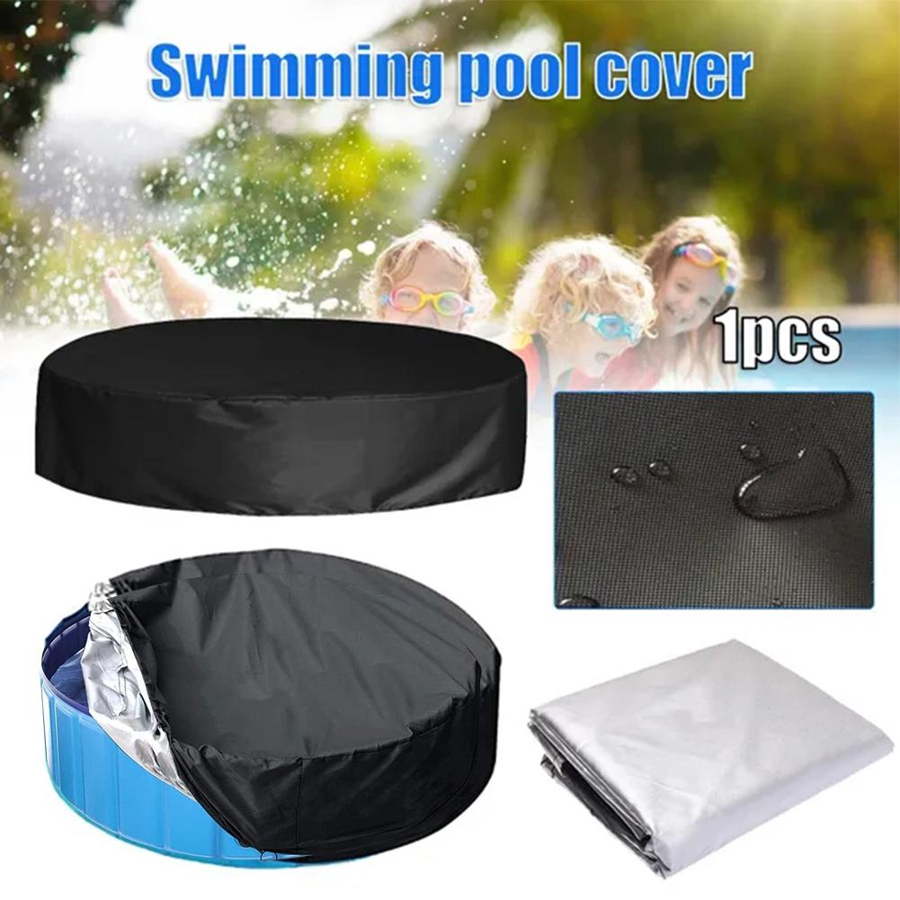 thumbnail image 5 of Wartleves Piscina plegable para perros con cubierta de piscina redonda Cubierta de piscina plegable para perros y mascotas Lote R0, 5 of 7