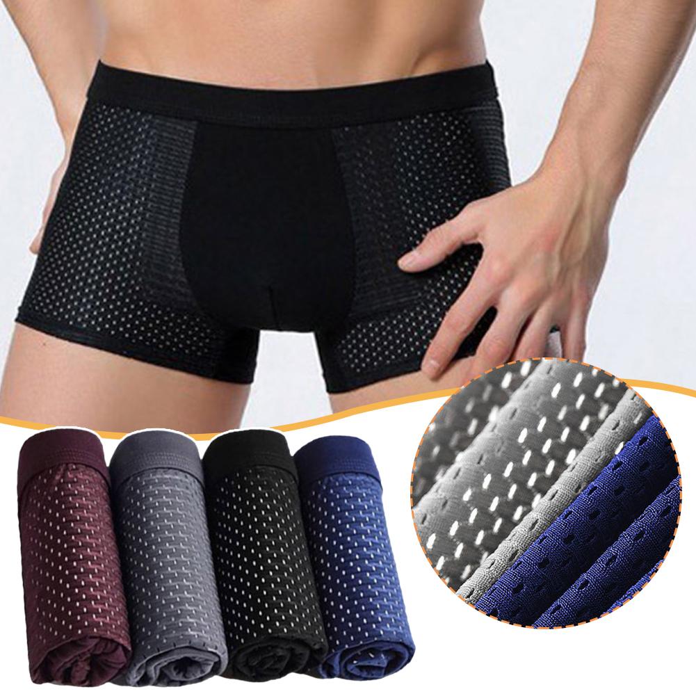 thumbnail image 3 of Ruifaya Calzoncillos tipo bóxer de bambú Drop Daddy, calzoncillos tipo bóxer de bambú Box Hero para hombre, pantalones cortos para todo el día, 3 of 7