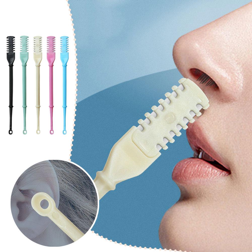 thumbnail image 4 of Wartleves Cuchillo para vello nasal de doble cara, recortador manual de vello nasal giratorio de 360 grados, 4 of 7