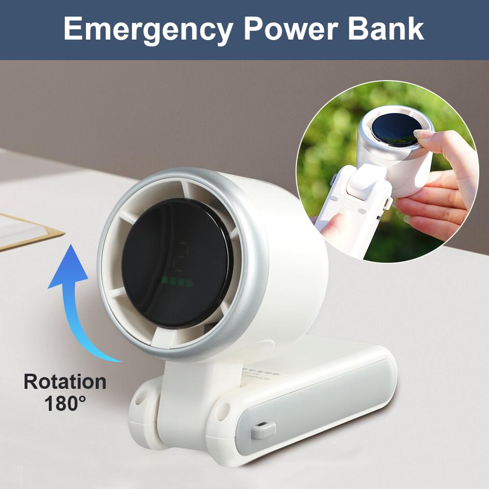 thumbnail image 2 of Wartleves Tragbarer mano-turboventilador 5-Gang-Wind batteriebetrieben Betrie bis 12, 2 of 7