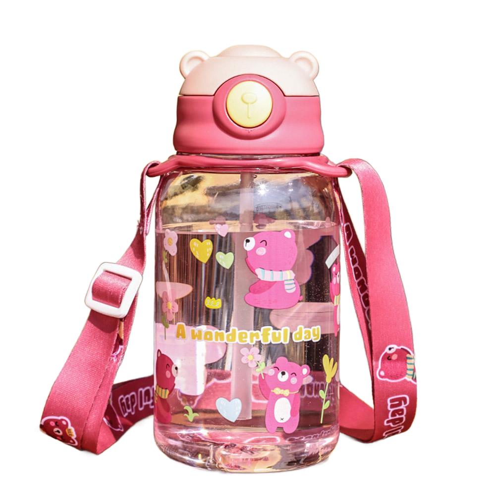 thumbnail image 5 of Ruifaya Boquilla de silicona para taza de PP de dibujos animados de 650 ml, botella para niños al aire libre + cuerda de mano antipérdida V2, 5 of 7