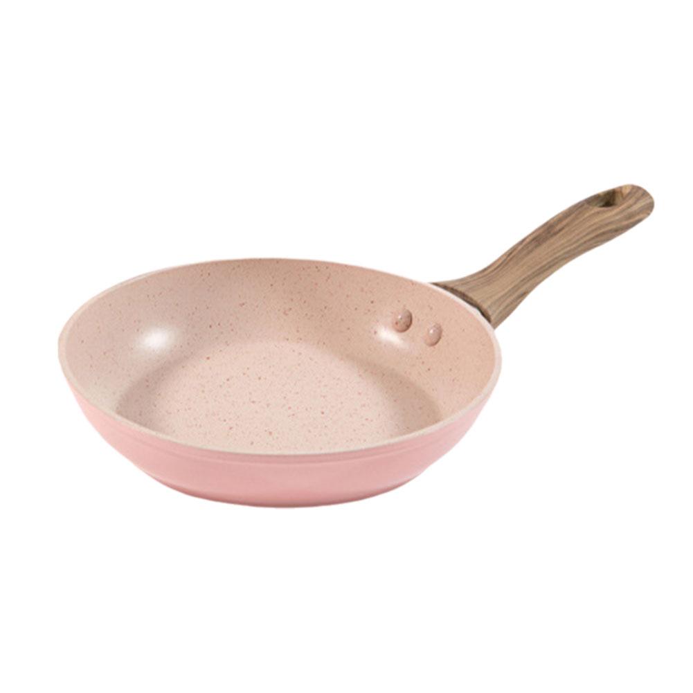 thumbnail image 4 of Wartleves Sartén antiadherente rosa pequeña de inducción/llama abierta para freír huevos/filetes de 12/16 cm, 4 of 7