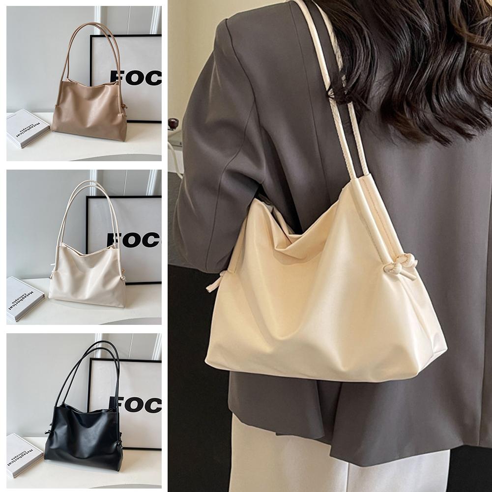 thumbnail image 2 of SGACAI Bolso de hombro para mujer, bolso de mano suave, sencillo, para debajo del brazo, bolso de viaje, 2 of 7