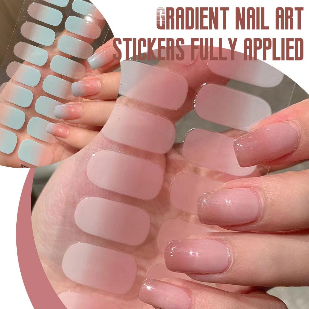 thumbnail image 2 of Ruifaya Parche de uñas degradado, pegatinas para uñas frescas de primavera/verano., 2 of 7