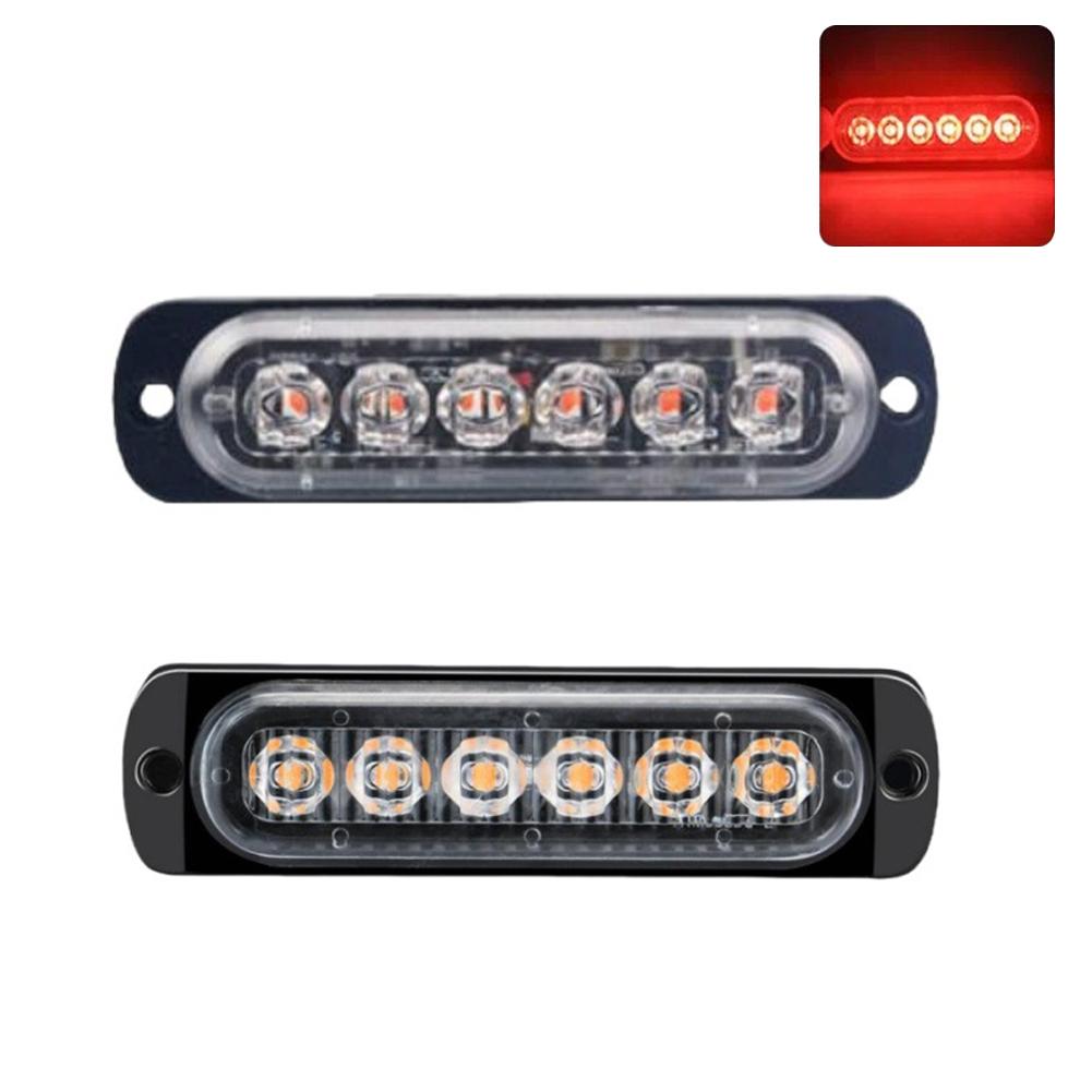 thumbnail image 4 of SGACAI Luz estroboscópica LED para coche de 12 V y 24 V, luces intermitentes para rejilla de emergencia, 6 LED, 4 of 7