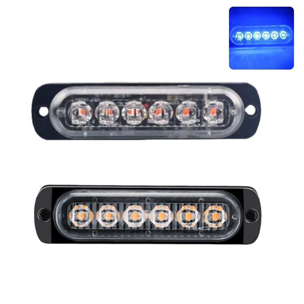 thumbnail image 5 of SGACAI Luz estroboscópica LED para coche de 12 V y 24 V, luces intermitentes para rejilla de emergencia, 6 LED, 5 of 7