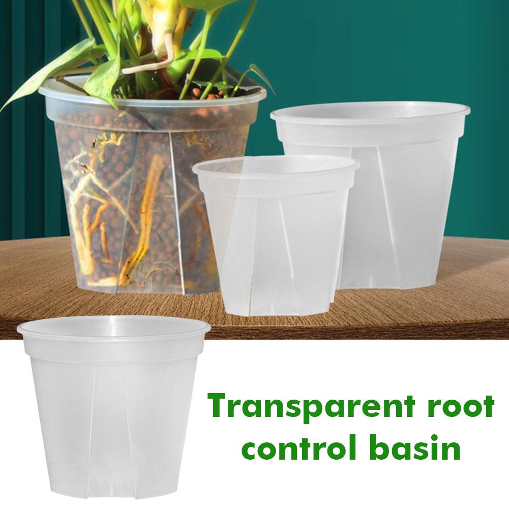 thumbnail image 2 of Ruifaya Macetas transparentes para orquídeas, macetas de plástico para jardín, macetas para plantas de 10, 12, 15 y 21 cm, 2 of 7