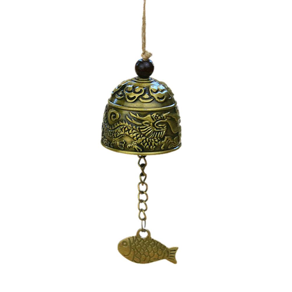 thumbnail image 4 of Wartleves Campana colgante de metal con pequeñas campanillas de viento para decoración del hogar y el jardín, estilo chino, 4 of 7
