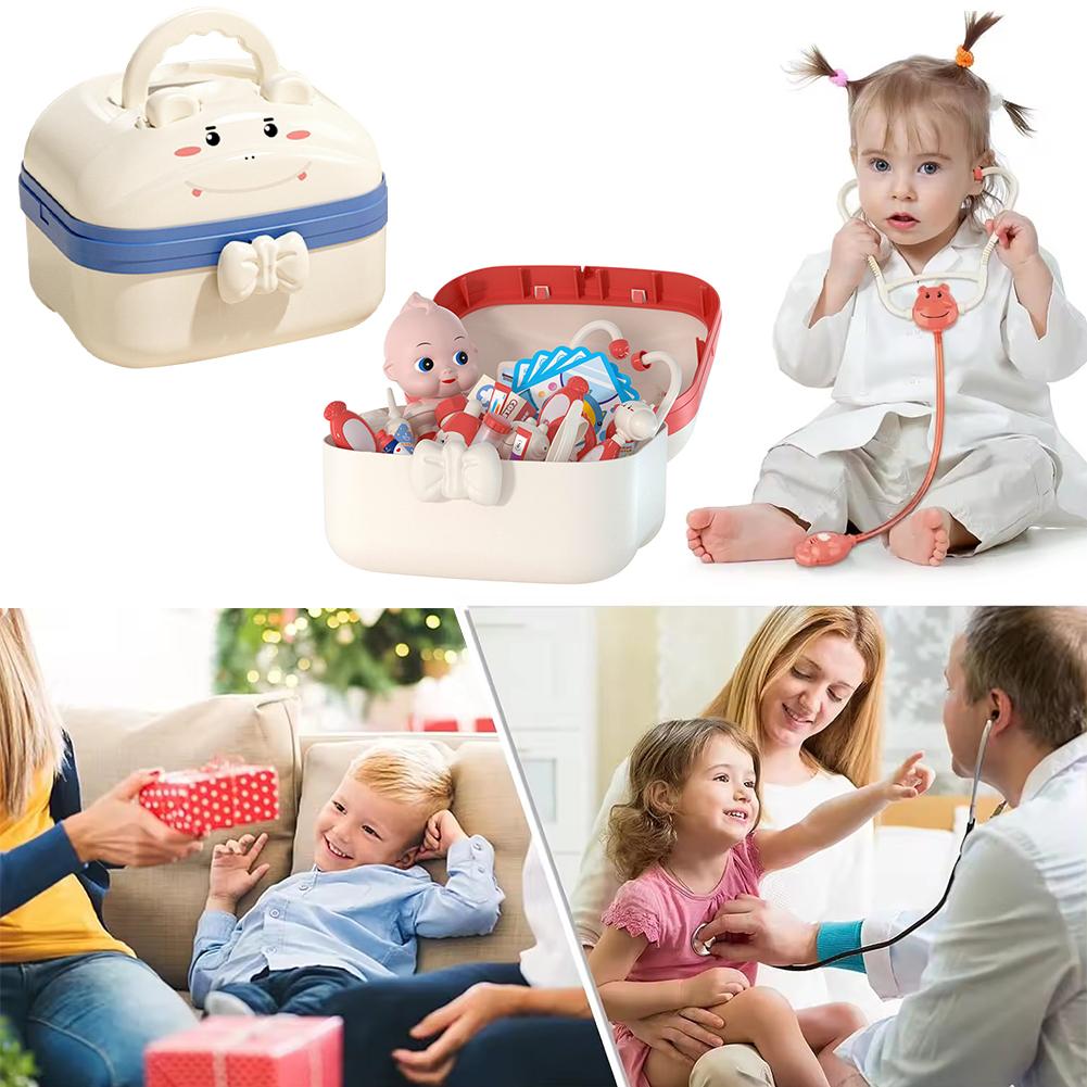 thumbnail image 2 of Wartleves Lindo kit de médico, juguetes, juego de rol educativo, juego de simulación, juguete para niños NG Heat, 2 of 7